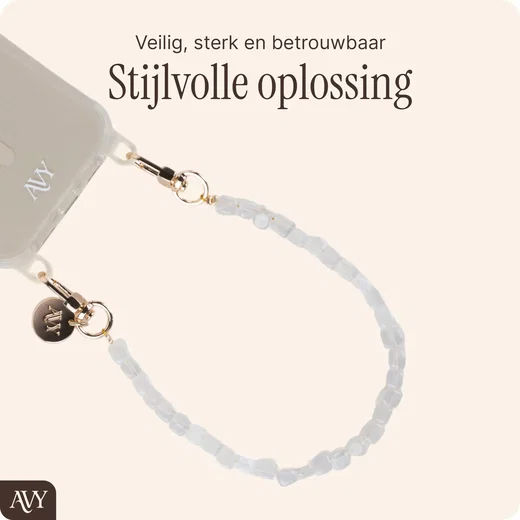 AVY Universeel Armband Polsband Telefoonkoord (32CM) Cubiq Beige afbeelding 2