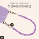 AVY Universeel Armband Polsband Telefoonkoord (32CM) Cubiq Purple afbeelding 4