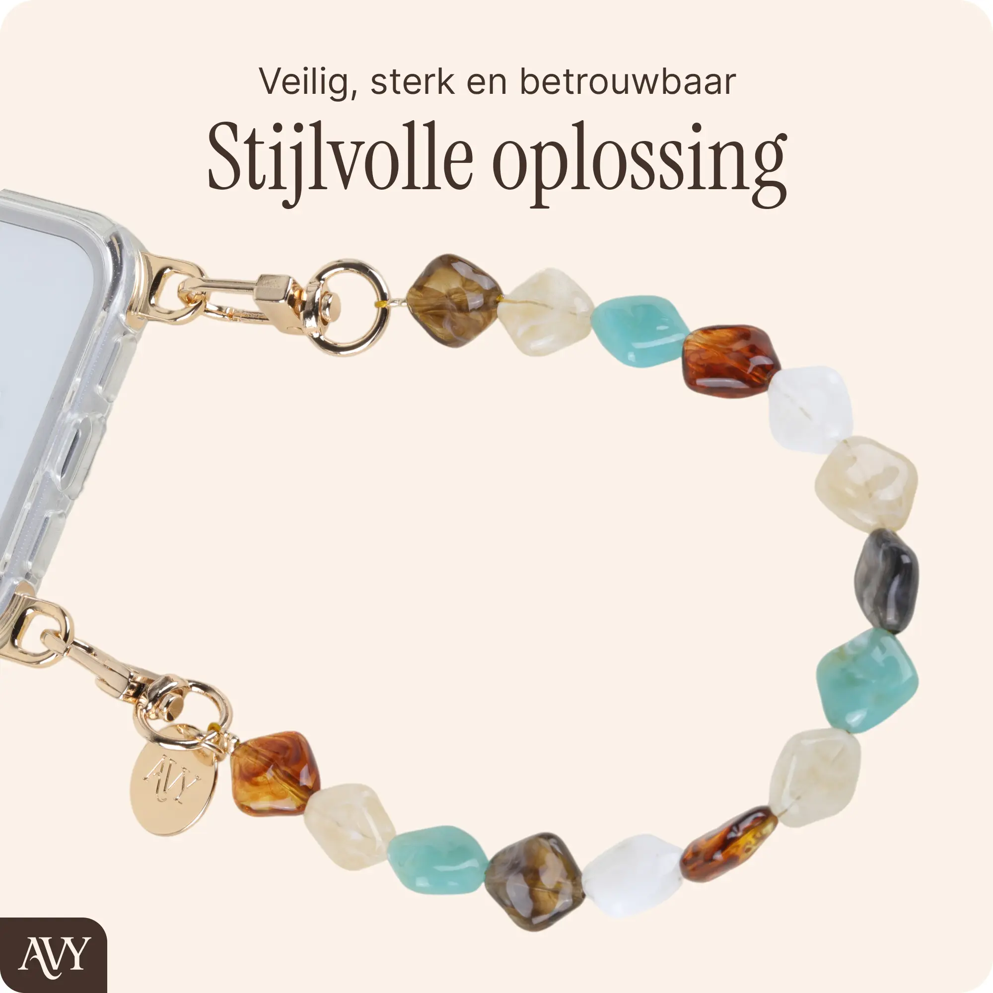 AVY Universeel Armband Polsband Telefoonkoord (32CM) Mixed Ocean afbeelding 4