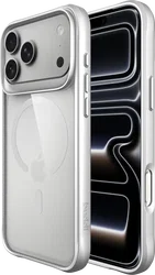 Buddi Hybrid iPhone 17 Pro Max Hoesje MagSafe Back Cover Matched Zilver afbeelding