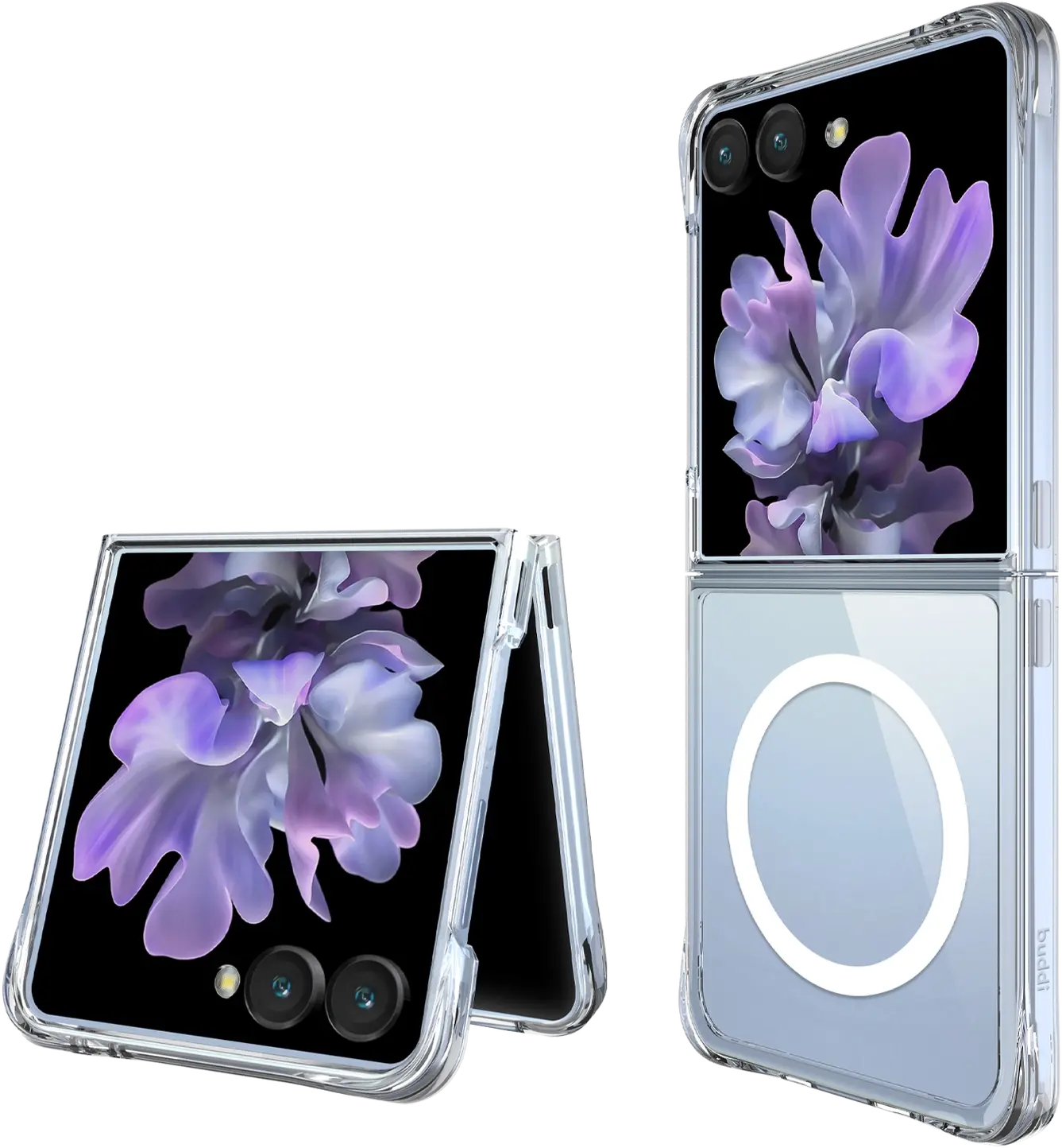 Buddi Core Samsung Galaxy Z Flip 8 Hoesje MagSafe Back Cover Transparant afbeelding 7