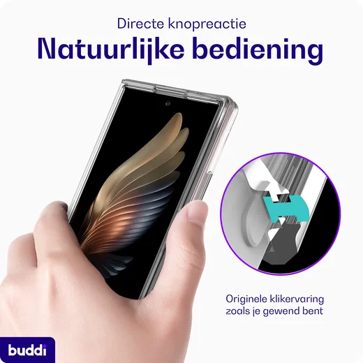 Buddi Core Samsung Galaxy Z Fold 8 Ultra Hoesje MagSafe Back Cover Transparant afbeelding 5