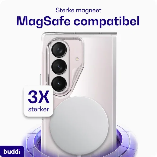Buddi Core Samsung Galaxy Z Fold 8 Ultra Hoesje MagSafe Back Cover Transparant afbeelding 3
