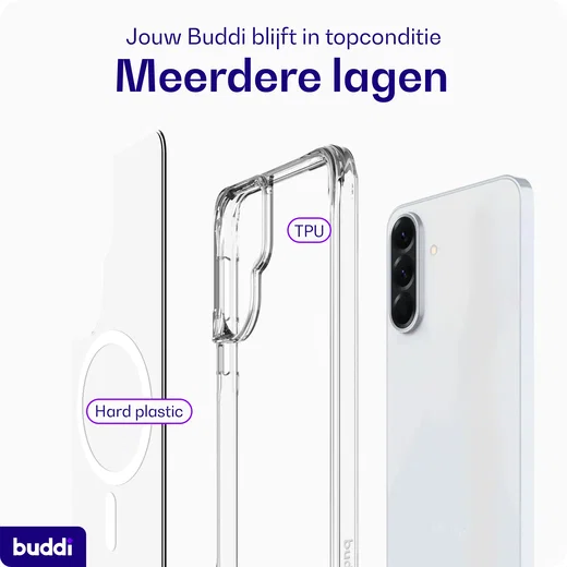 Buddi Core Samsung Galaxy Z Fold 8 Ultra Hoesje MagSafe Back Cover Transparant afbeelding 7