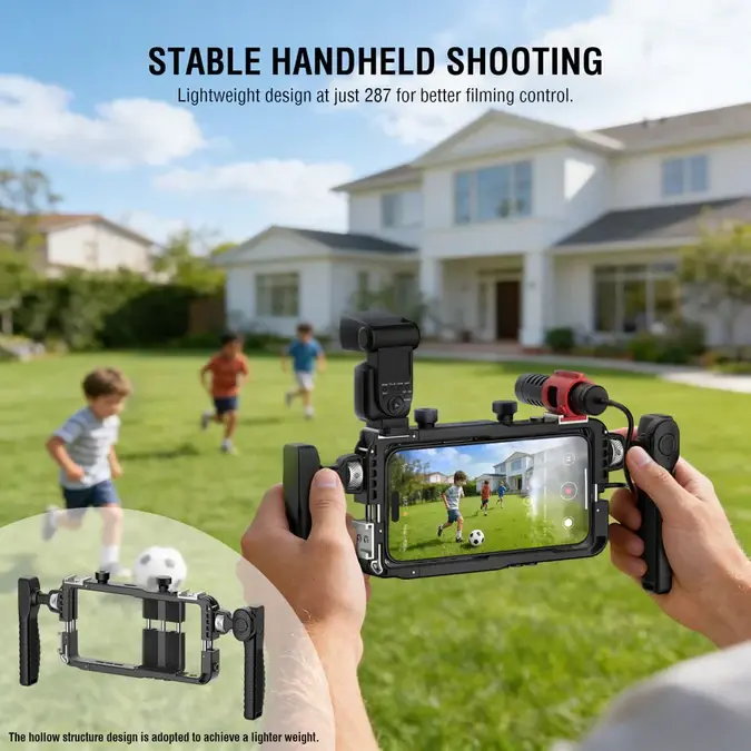 4smarts Universele Smartphone Video Houder met Draadloze Afstandsbediening Zwart afbeelding 3