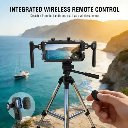 4smarts Universele Smartphone Video Houder met Draadloze Afstandsbediening Zwart afbeelding 4
