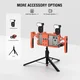 Universele Smartphone Video Rig met Draadloze Afstandsbediening Oranje afbeelding 5