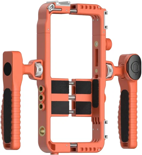 Universele Smartphone Video Rig met Draadloze Afstandsbediening Oranje afbeelding 11
