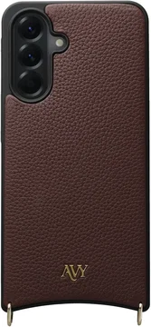 AVY Samsung Galaxy A57 Hoesje met Koord Haakjes MagSafe Leer Chocolate