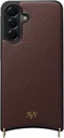 AVY Samsung Galaxy A57 Hoesje met Koord Haakjes MagSafe Leer Chocolate