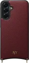 AVY Samsung Galaxy A57 Hoesje met Koord Haakjes MagSafe Leer Burgundy