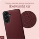 AVY Samsung Galaxy A57 Hoesje met Koord Haakjes MagSafe Leer Burgundy afbeelding 7