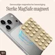 AVY Liquid Silicone MagSafe Zuignap Telefoonsticker / Telefoonhouder Beige afbeelding 2
