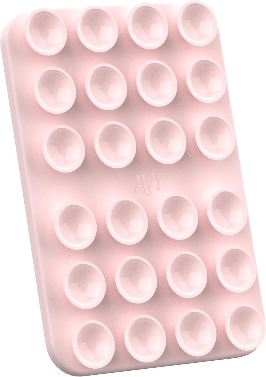 AVY Liquid Silicone MagSafe Zuignap Telefoonsticker / Telefoonhouder Roze afbeelding 8