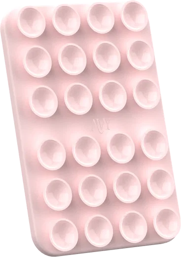 AVY Liquid Silicone MagSafe Zuignap Telefoonsticker / Telefoonhouder Roze afbeelding 8