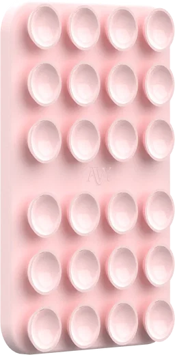 AVY Liquid Silicone MagSafe Zuignap Telefoonsticker / Telefoonhouder Roze afbeelding 7