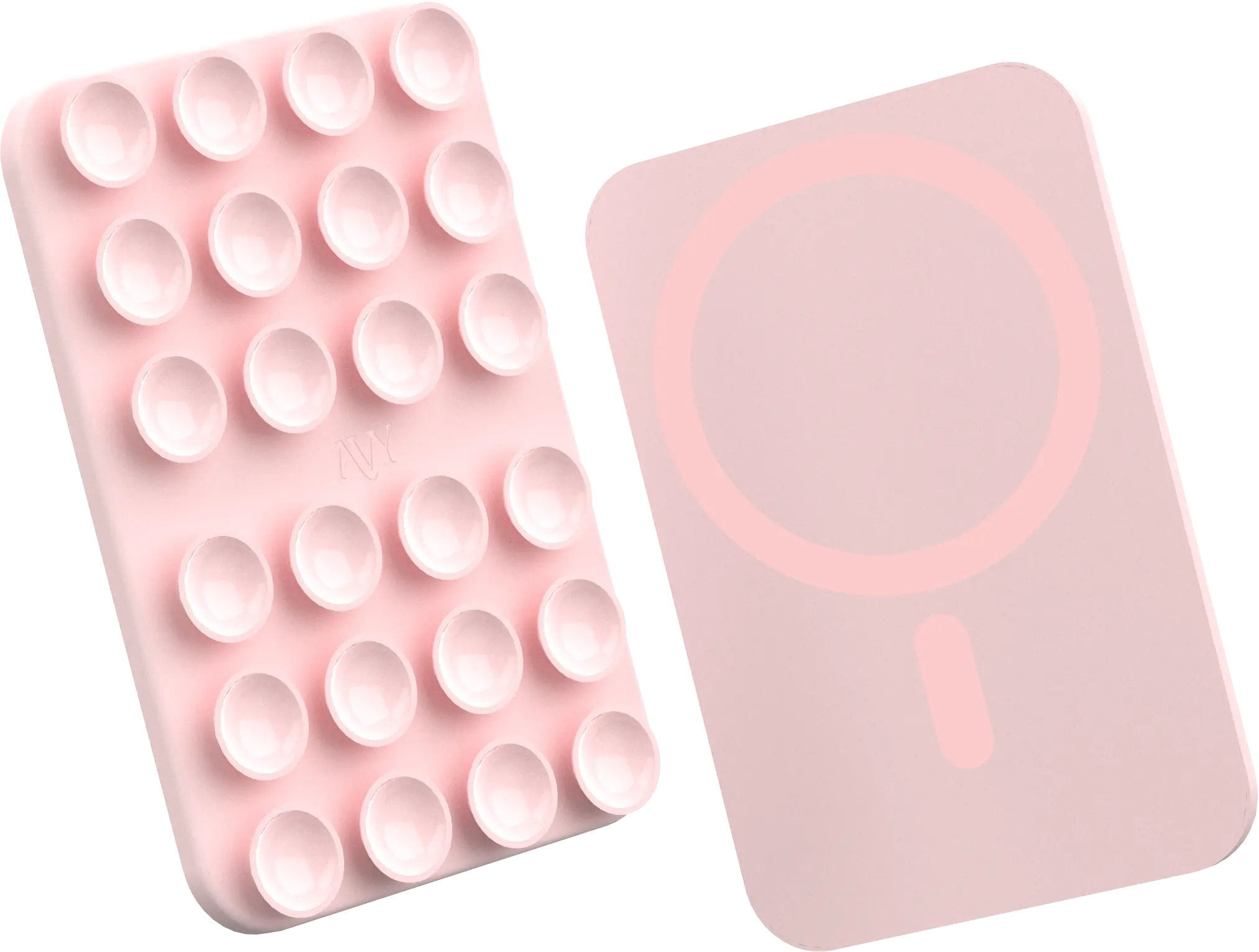 AVY Liquid Silicone MagSafe Zuignap Telefoonsticker / Telefoonhouder Roze afbeelding 10