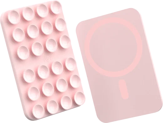 AVY Liquid Silicone MagSafe Zuignap Telefoonsticker / Telefoonhouder Roze afbeelding 10