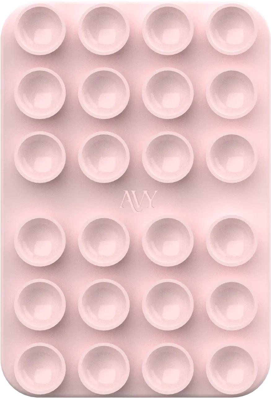 AVY Liquid Silicone MagSafe Zuignap Telefoonsticker / Telefoonhouder Roze afbeelding 1