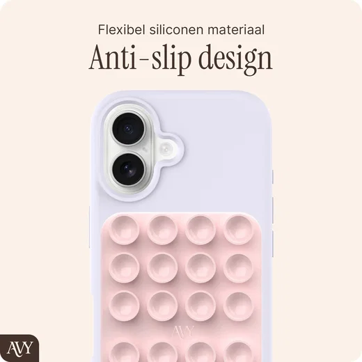 AVY Liquid Silicone MagSafe Zuignap Telefoonsticker / Telefoonhouder Roze afbeelding 4