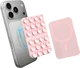 AVY Liquid Silicone MagSafe Zuignap Telefoonsticker / Telefoonhouder Roze afbeelding 5
