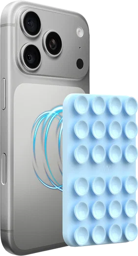 AVY Liquid Silicone MagSafe Zuignap Telefoonsticker / Telefoonhouder Blauw afbeelding 6