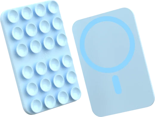 AVY Liquid Silicone MagSafe Zuignap Telefoonsticker / Telefoonhouder Blauw afbeelding 10