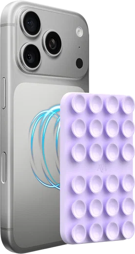 AVY Liquid Silicone MagSafe Zuignap Telefoonsticker / Telefoonhouder Paars afbeelding 6