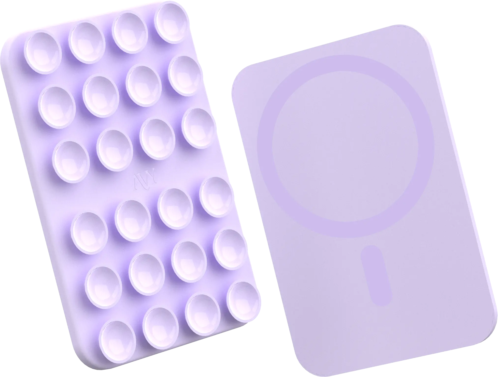 AVY Liquid Silicone MagSafe Zuignap Telefoonsticker / Telefoonhouder Paars afbeelding 10