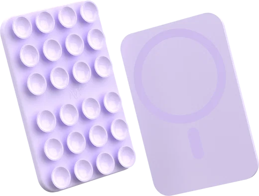 AVY Liquid Silicone MagSafe Zuignap Telefoonsticker / Telefoonhouder Paars afbeelding 10