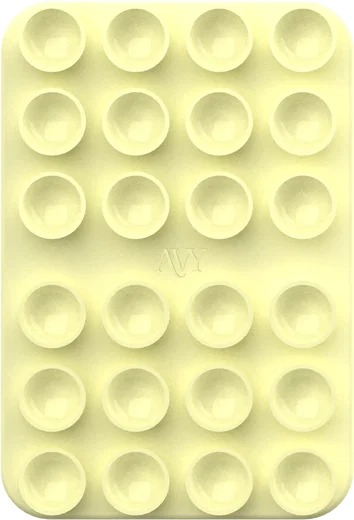 AVY Liquid Silicone MagSafe Zuignap Telefoonsticker / Telefoonhouder Geel afbeelding 1