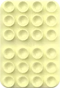 AVY Liquid Silicone MagSafe Zuignap Telefoonsticker / Telefoonhouder Geel