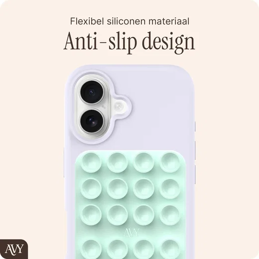 AVY Liquid Silicone MagSafe Zuignap Telefoonsticker / Telefoonhouder Matcha afbeelding 4