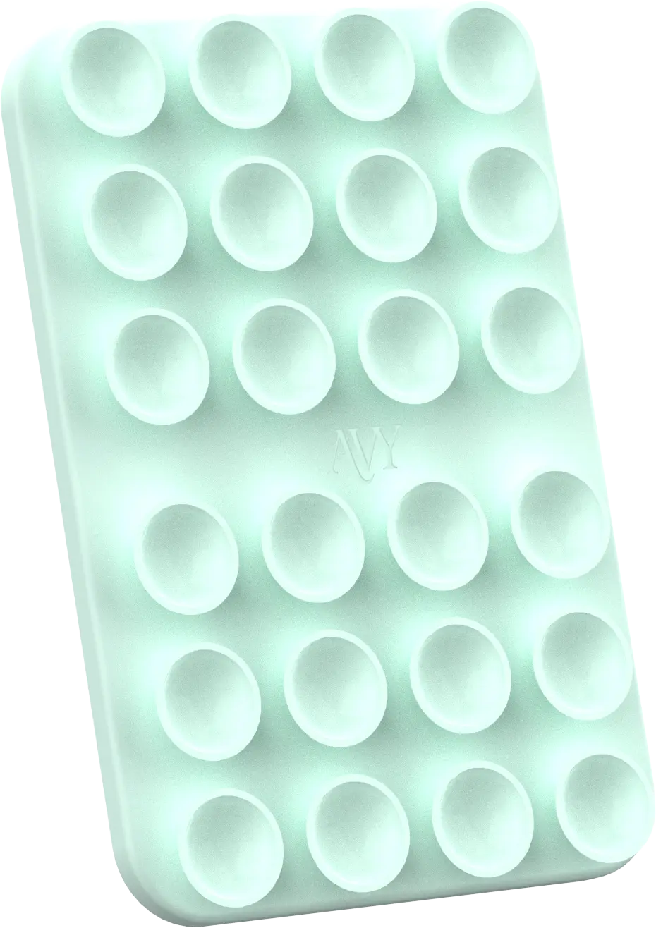 AVY Liquid Silicone MagSafe Zuignap Telefoonsticker / Telefoonhouder Matcha afbeelding 8