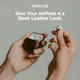 Nomad Modern Leather Apple AirPods 4 Hoesje Bruin afbeelding 7