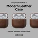 Nomad Modern Leather Apple AirPods 4 Hoesje Bruin afbeelding 9