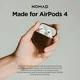Nomad Modern Leather Apple AirPods 4 Hoesje Bruin afbeelding 6