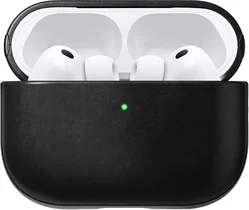 Nomad Modern Leather Apple AirPods Pro 3 Hoesje Zwart afbeelding
