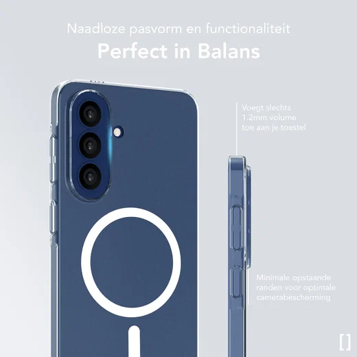NEKIT Bare Samsung Galaxy A57 Hoesje 1.2MM Thin Case MagSafe Transparant afbeelding 3