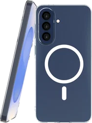 NEKIT Bare Samsung Galaxy A57 Hoesje 1.2MM Thin Case MagSafe Transparant afbeelding