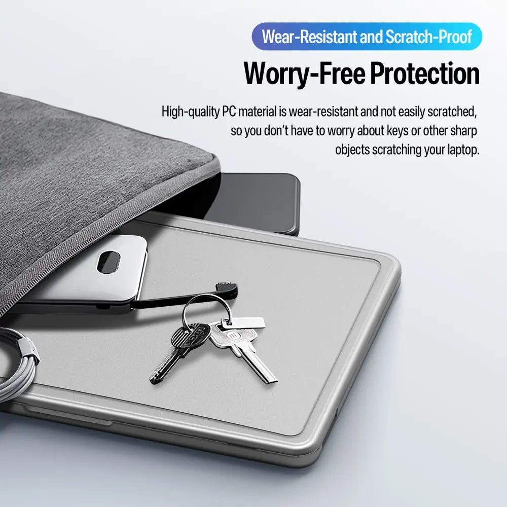 Dux Ducis LCGB MacBook Neo 13 Inch (2026) Hard Case Hoes Transparant Zwart afbeelding 4