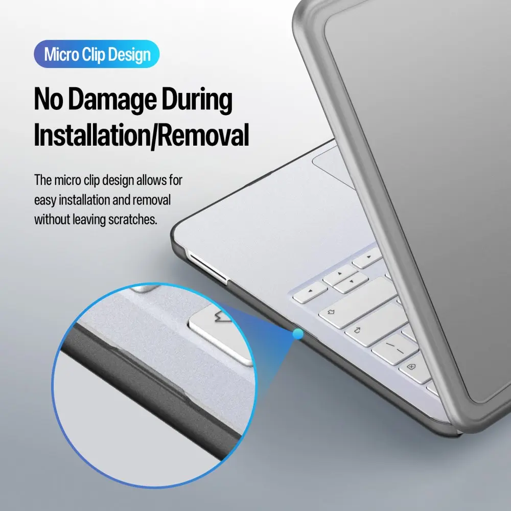 Dux Ducis LCGB MacBook Neo 13 Inch (2026) Hard Case Hoes Transparant Zwart afbeelding 5
