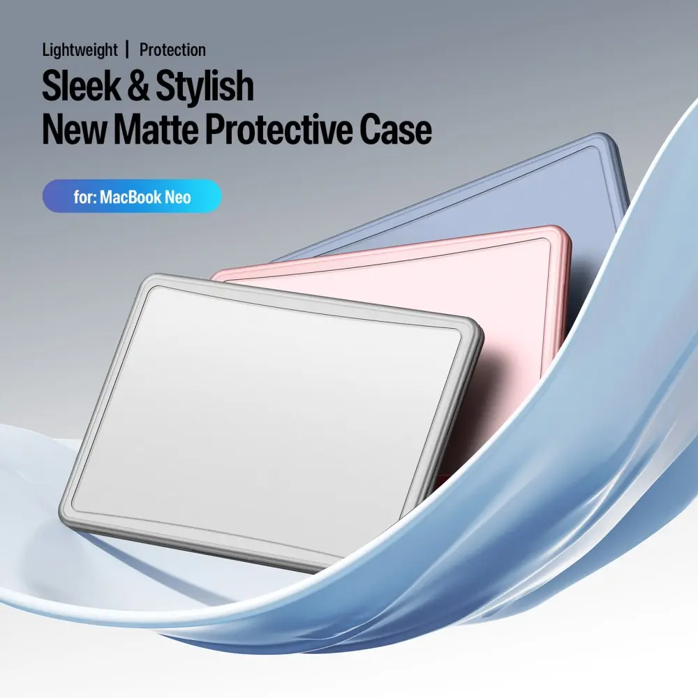 Dux Ducis LCGB MacBook Neo 13 Inch (2026) Hard Case Hoes Transparant Blauw afbeelding 2