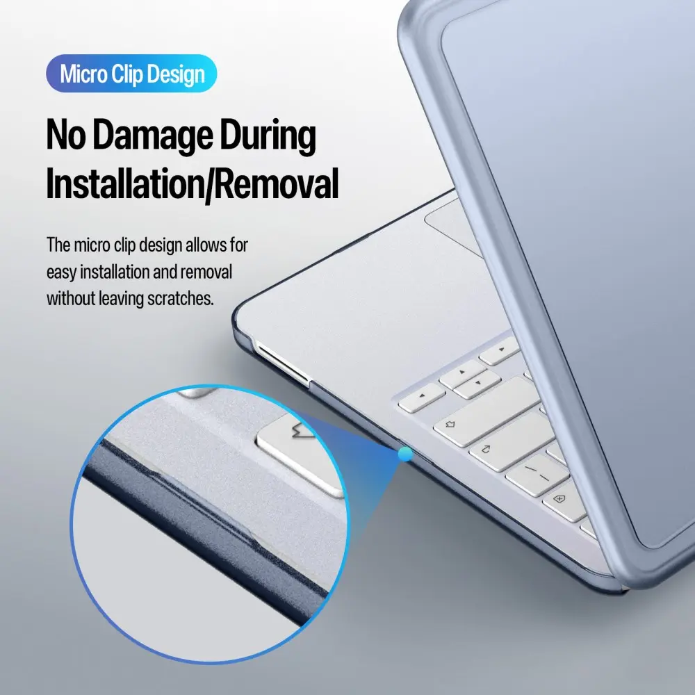Dux Ducis LCGB MacBook Neo 13 Inch (2026) Hard Case Hoes Transparant Blauw afbeelding 5