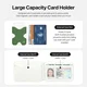 Dux Ducis Magnetische Wallet MagSafe Kaarthouder met Standaard 5 Pasjes Groen afbeelding 5