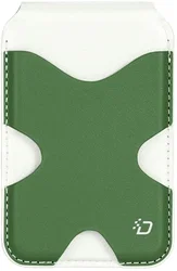 Dux Ducis Magnetische Wallet MagSafe Kaarthouder met Standaard 5 Pasjes Groen afbeelding