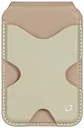 Dux Ducis Magnetische Wallet MagSafe Kaarthouder met Standaard 5 Pasjes Beige