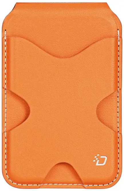 Dux Ducis Magnetische Wallet MagSafe Kaarthouder met Standaard 5 Pasjes Oranje afbeelding 1