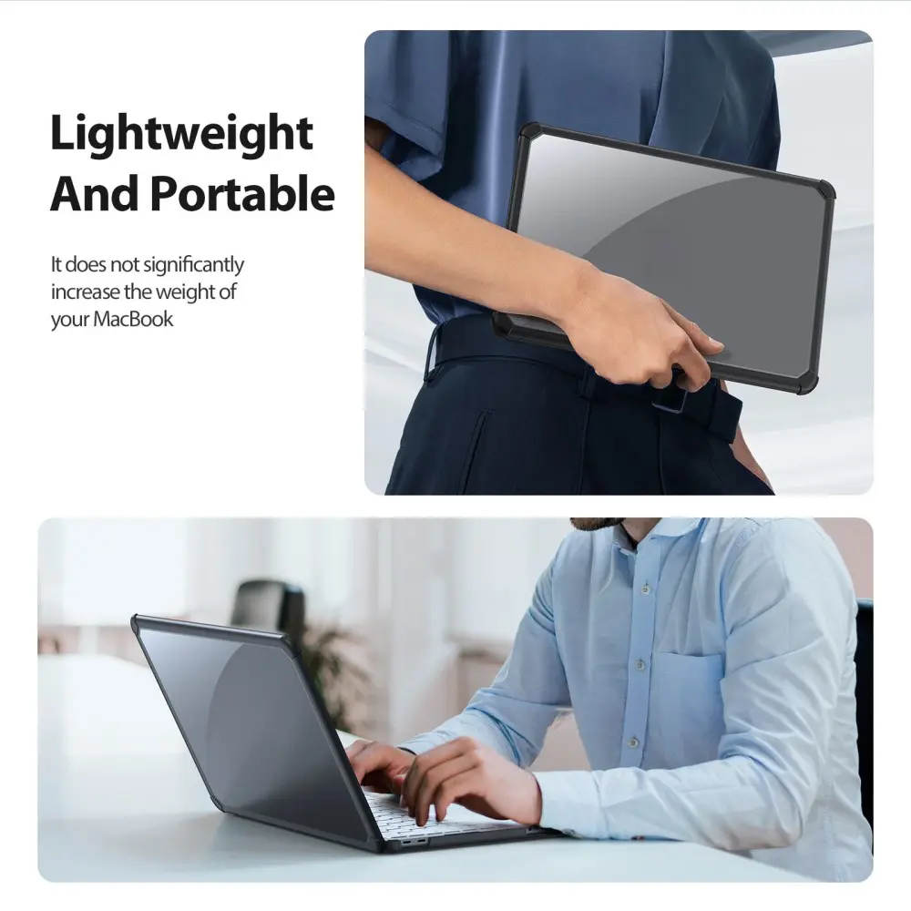 Dux Ducis LCGM MacBook Neo 13 Inch (2026) Antislip Hoes Zwart afbeelding 2