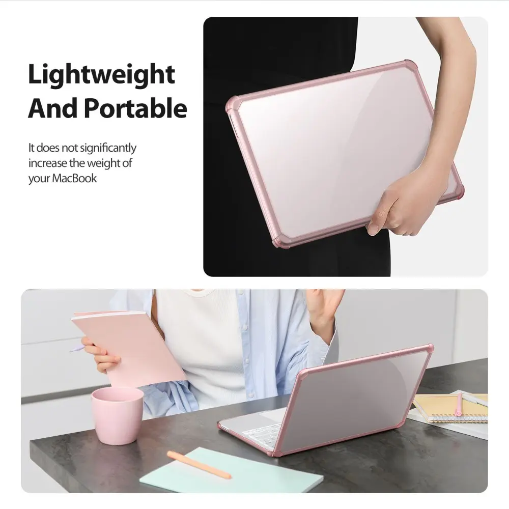 Dux Ducis LCGM MacBook Neo 13 Inch (2026) Antislip Hoes Roze afbeelding 2